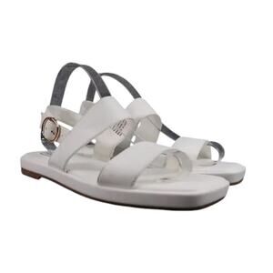 Steve Madden Shoes Womens 9.5 Sandals Dressy Casual Flat Slingback Ethos White